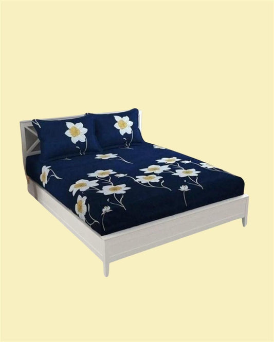 Midnight Bloom Fitted Bedsheet Set